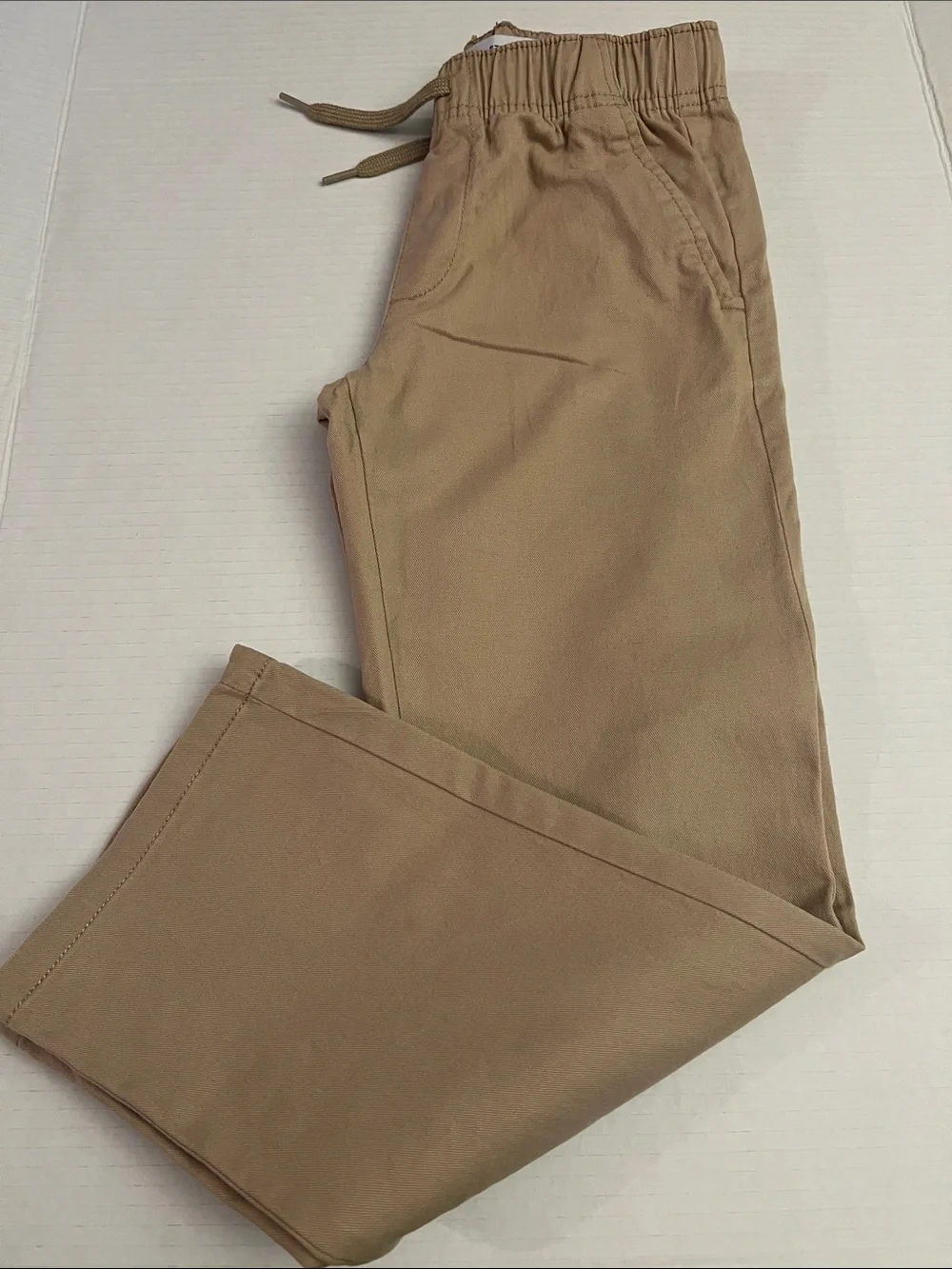 Boy’s Casual Drawstring Pants - Khaki